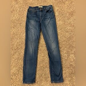 Madewell Dark Blue Skinny Jeans